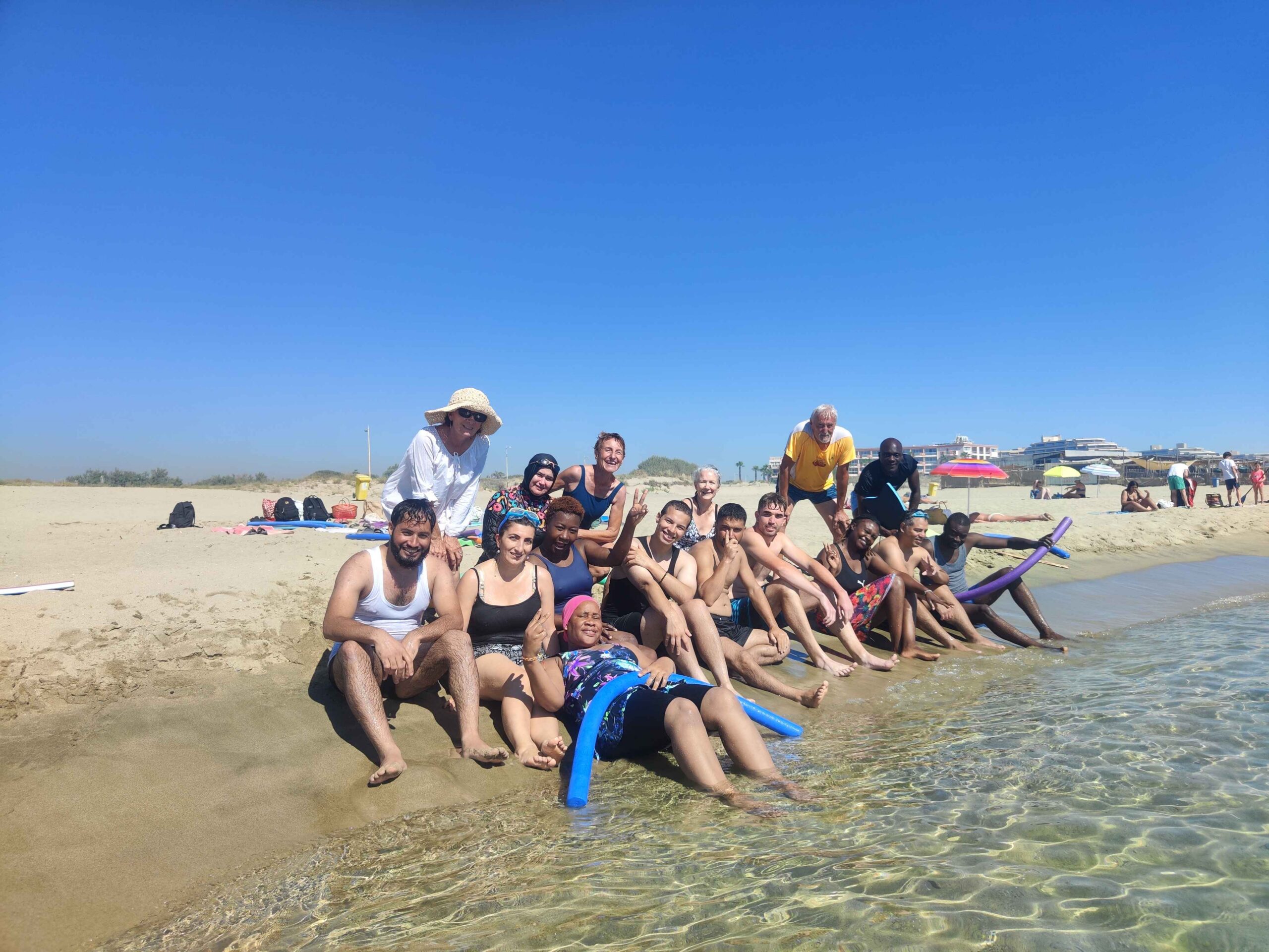 Sortie à la mer avec les bénévoles et les personnes accueillies